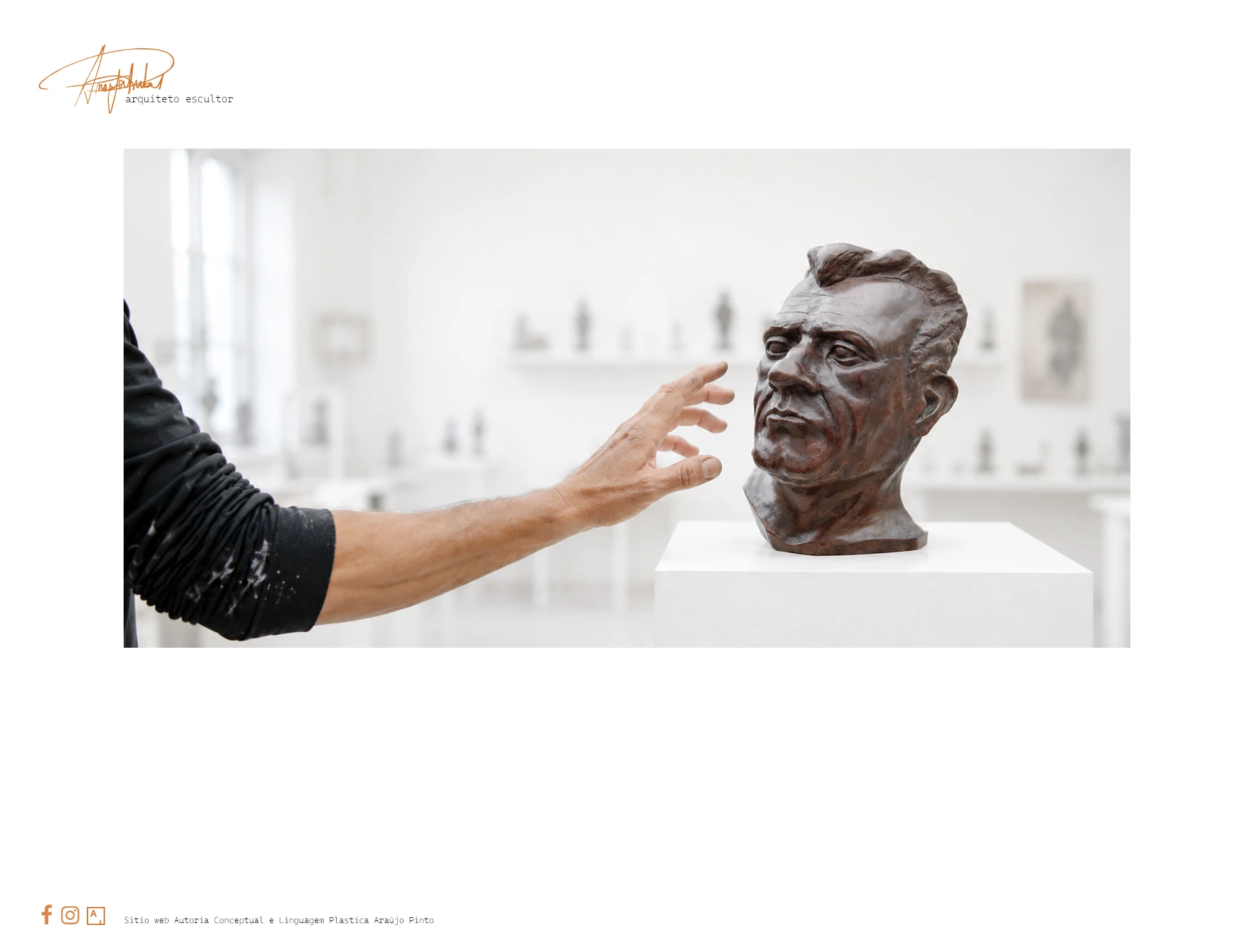 Esculturas, retratos e desenho artístico de Araújo Pinto, escultor e artista plástico em Braga